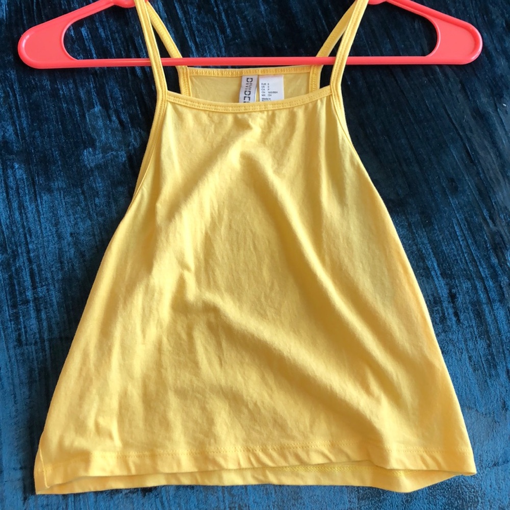 Yellow halter top